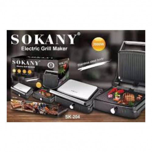 TOSTADORA GRIL SOKANY SK-204