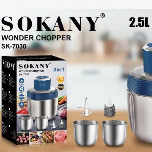 TRITURADOR SOKANY ALUMINIO 2.5L SK-7030